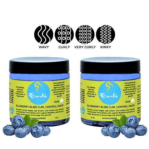 Blueberry Bliss Curl Control Paste 4oz - Frizz-Free Hair Styling for Multi-Ethnic Women & Girls