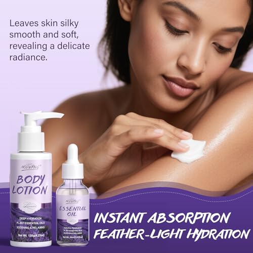 Lavender Spa Gift Set for Women - 8-Piece Bath & Body Collection