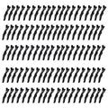 Black 100 Pcs Alligator Hair Clips for Styling Thick Hair - Bulk Variation