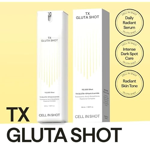 Tranex Gluta Shot Serum ? Enhances Skin Clarity and Radiance for Glass Skin - Tranexamic Acid and Glutathione Facial Serum, 1.69 fl.oz. (50 ml)