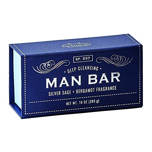 Men's 10 Oz Bar Soap Bundle with Siberian Fir & Silver Sage - Hydrating & Deep Cleansing