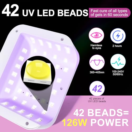 Pink Diamond LED Nail Lamp with Auto Sensor - Professional UV/LED Gel Curing