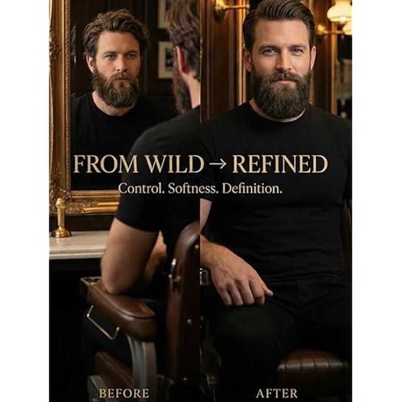 Beards & Bombshells Hydrating Beard Butter, Light Whipped, Non-Greasy, Softens Hair, Tames Frizz, Adds Light Shape (Masculine Cologne-inspired)