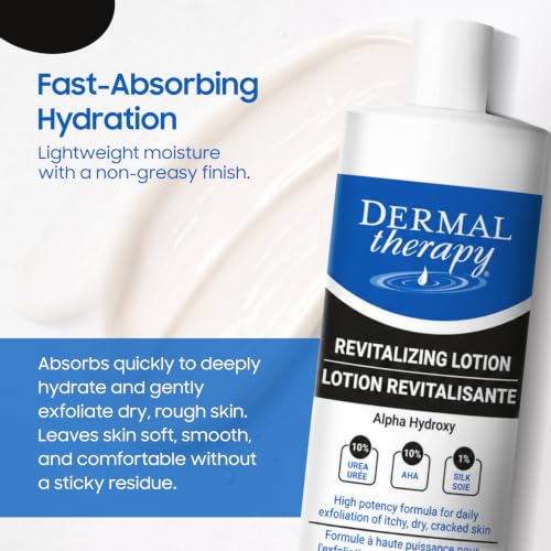 Revitalizing Body Lotion with 10% Urea and Lactic Acid - Fragrance-Free, Hydrating & Exfoliating for Dry Skin