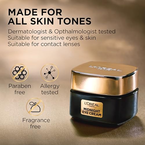 L'Oreal Paris Age Perfect Cell Renewal Midnight Eye Cream - Anti-Aging Under Eye Treatment