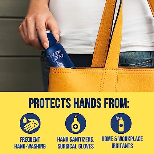 Gloves In A Bottle Hand Lotion for Nurses ? Best Travel Hand Cream for Dry, Cracked Hands, Eczema & Psoriasis Relief ? Silicone Glove Hand Lotion for Healthcare Workers ? 2 oz
