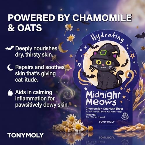 TONYMOLY I'm Face Sheet Masks Halloween 9 Pack - Hydrating & Soothing K-Beauty Set