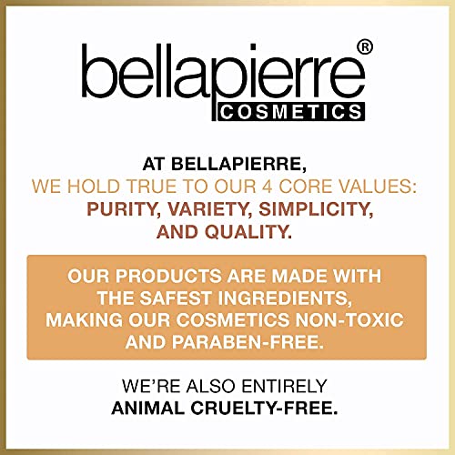 Bellapierre Satin Rose Face & Eye Book Palette | 25 Eyeshadow Shades with Blush, Bronzer, & Highlighter | Non-Toxic & Paraben Free | Vegan & Cruelty-Free