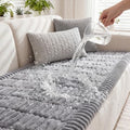 Fixwal Waterproof Flannel Dog Couch Cover - Light Gray, 27.6 x 94.5 Inches