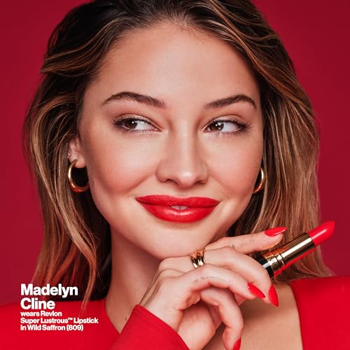 REVLON Super Lustrous Lipstick, Creamy Formula For Soft, Fuller-Looking Lips, Moisturized Feel, Pink Velvet, 0.15 oz