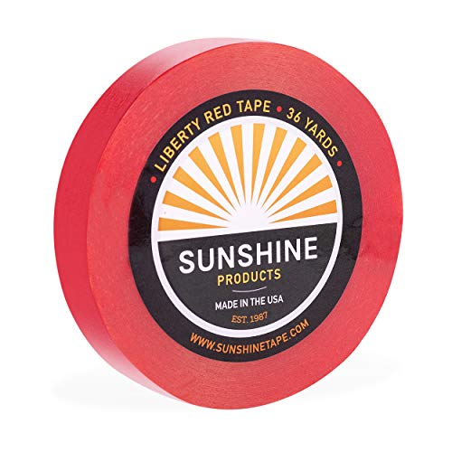 Sunshine Tape Liberty Red Liner Wig Adhesive Tape Roll 1" x 36 Yards - Hair System & Toupee