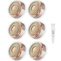 Gen 2 Replacement Heads for Flawless Facial Hair Remover, Shaver Pro Replacement Blades Heads Compatible with Finishing Touch Flawless Hair Removal for Woman Face,As Seen on TV.(6 Pack)