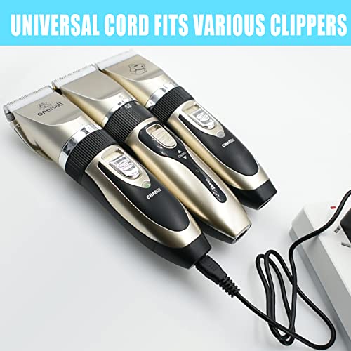 Universal Hair Clipper Charger Cord, Replacement Charger Cable Compatible with Various Dog Clippers,Fit oneisall Dog Clippers,Fit SUPRENT Hair Clippers etc, 5V Power Adapter Charging Line