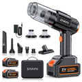 ZARIMI Portable Cordless Car & Home Vacuum Cleaner 50,000Pa High Power with 2 Batteries