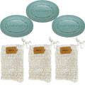 Men's Pine Soap Gift Pack with Exfoliating Sisal Bags – All Natural, 3 Bars