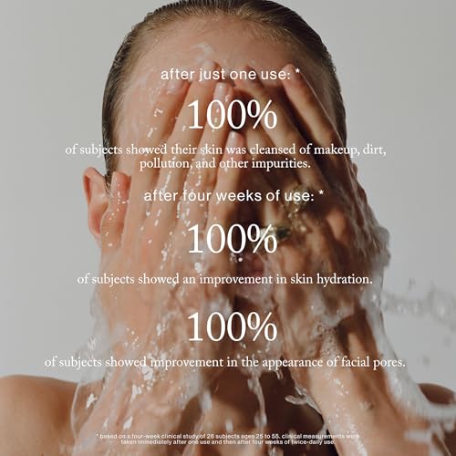 Goop Daily Detox Foaming Cleanser - Hydrating Face Wash with Malachite & AHAs, 5.2 fl oz
