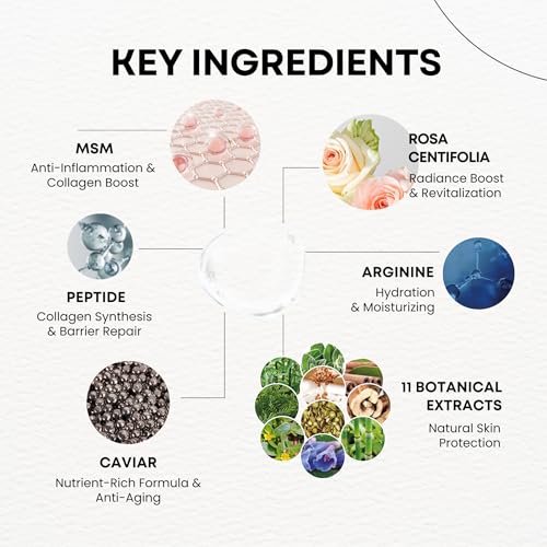 Hydrating Calming Toner with Caviar & Peptides - pH Balanced Skin Care
