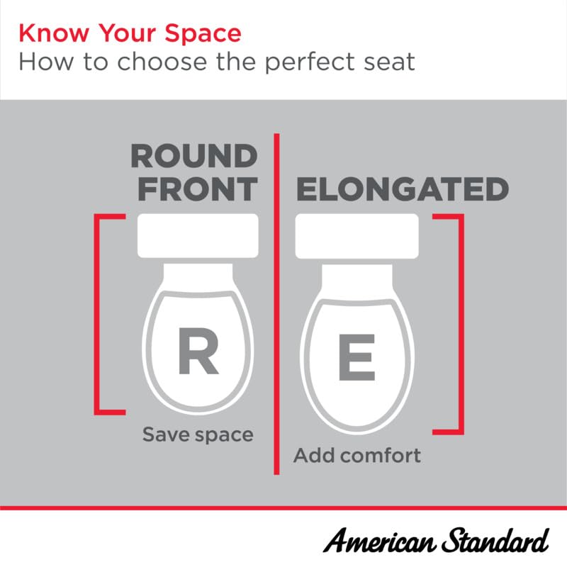 American Standard White Elongated Toilet Seat Soft Close with Antimicrobial Surface - Front Variation