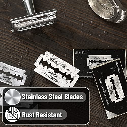 Bates Double Edge Razor Blades - 1000 Pack Stainless Steel Safety Blades