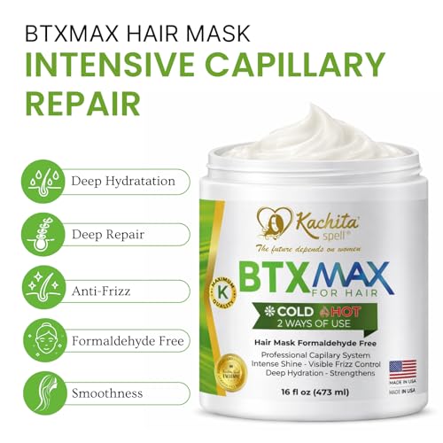 Kachita Spell BTXMAX Deep Conditioning Hair Mask 16 oz - Dry & Damaged Hair Treatment - Variation of THIS listing