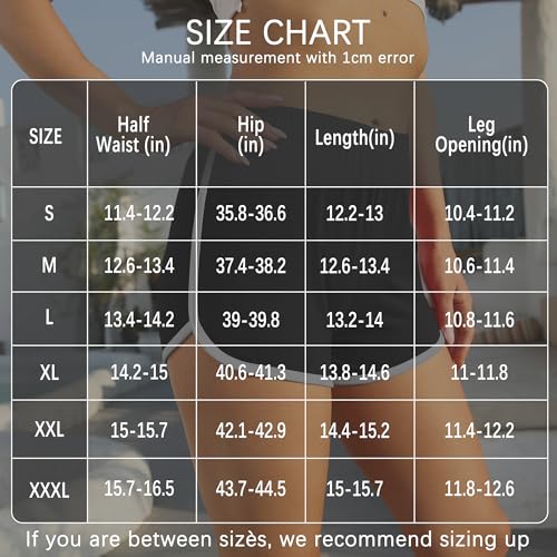 Women's Cotton Shorts Athletic Gym & Yoga Shorts - Light Blue, Salmon, Purple, Navy, Mixed Colors, Large