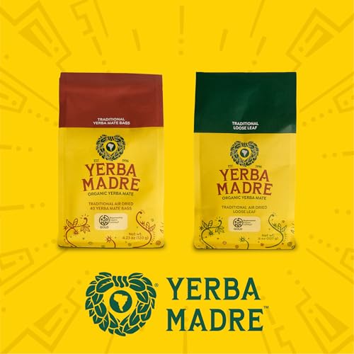 Organic Loose Leaf Yerba Mate Tea - 8 Ounce Pack of 6 by Guayaki - Caffeine & Antioxidants
