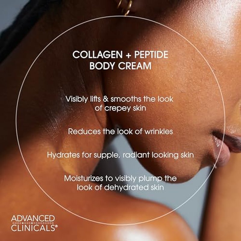 Advanced Clinicals Collagen + Peptides Firming Body Cream + Green Coffee Bean Firming Cream Set