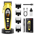 HIENA PRO Professional Cordless Hair Clippers for Men, Hair & Beard Trimmer Hair Cutting Kits, Adjustable DLC Blade Barber Clipper, Gift for Men