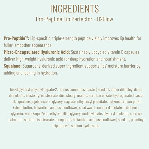 Biossance Pro-Peptide Lip Perfector Clear Vegan Lip Balm - Hydrating & Plumping