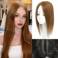 16 Inch Light Brown Human Hair Topper for Women Thinning Hair - ELEVAVE
