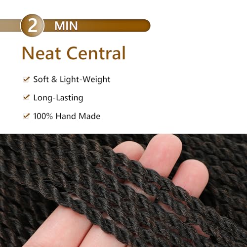 Senegalese Twist Crochet Hair 22 Inch - 9 Packs, Pre-Looped, Natural Look, for Protective Styles - T1B/30/27