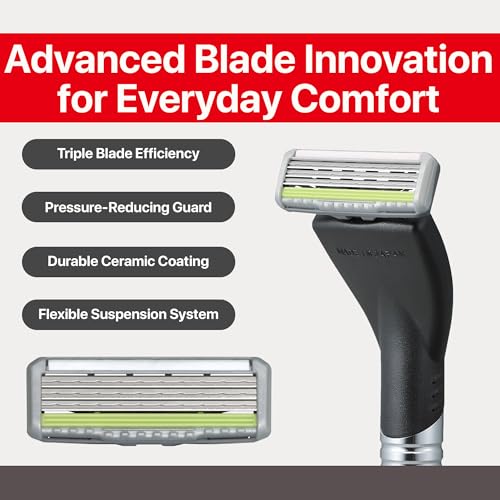 Feather Feather F3 Razor Blade Refills - Wavy Guard SiC Ceramic - Silver 8 Pack