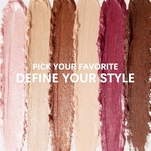 Cream Eyeshadow Stick No-Tug Shadow Stix-Long Lasting Color, Multi-Use Cream Eye Makeup Lightweight, Buildable Formula 0.05oz (Golden Pink)