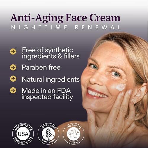 BIOBeauty Renew Night Cream ? Bioidentical E3 .3% Advanced PM Face Cream with Retinol, Bakuchiol, Hyaluronic Acid & Niacinamide ? Smooths, Firms & Hydrates Overnight for Youthful Radiance (1oz)