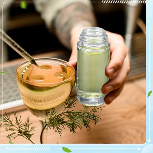 Sumind 24 Essential Oil Roller Bottles Glass Deodorant Bottle Roller Ball Container Empty Refillable Rollerball Bottle with Plastic Balls, Funnel and Sticker(30 ml,Clear)