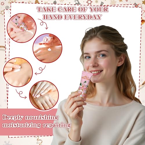 Gingerbread Man Hand Cream Set - Christmas Holiday Moisturizing Gift Bulk 50 Sets with Cards & Bags