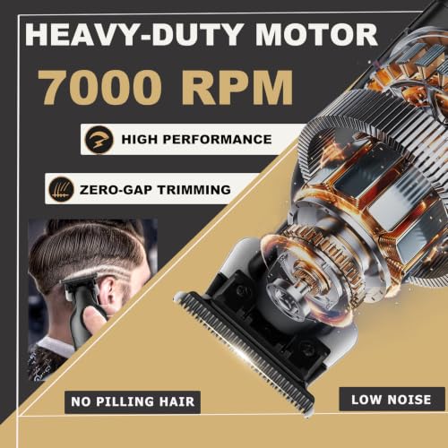 Men's Hair Trimmer Kit Zero Gapped Hair Clippers for Barbers & Grooming
