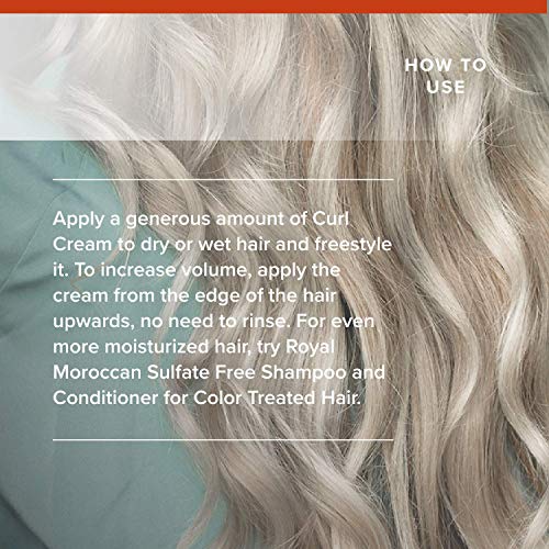 Royal Moroccan Curl Defining Cream for Frizzy & Color-Treated Hair - 16.9 oz