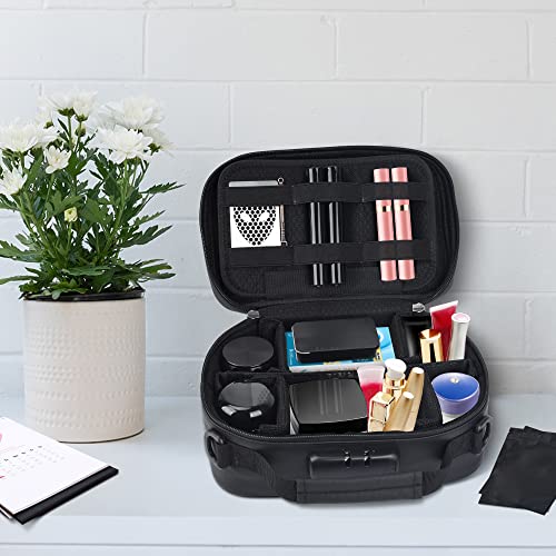 8-Piece Travel Storage Case with Combination Lock and Accessories