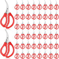 Red Seafood Scissors Bulk 100 Pcs Kitchen Crab & Lobster Shears - Multifunctional Stainless Steel
