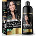 Solutrel Black Hair Dye Shampoo – 10-in-1 Ammonia-Free, Gray Coverage for Men & Women (Variation: Black)