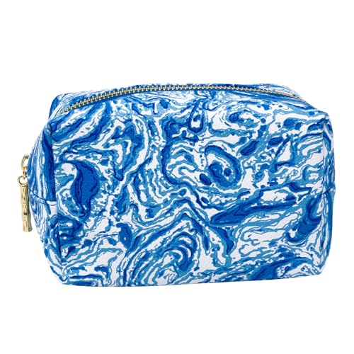 Travel Toiletry Bag Set with 4 Pieces - Vibrant Pattern, Organizer & Durable Leatherette