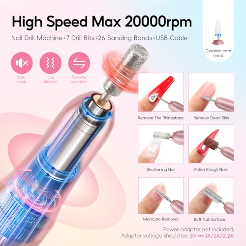 COSCELIA Acrylic Nail Kit for Beginners with Drill & UV Light Kit9