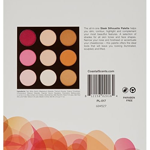 Coastal Scents Sleek Silhouette Palette, 7.17 Ounce