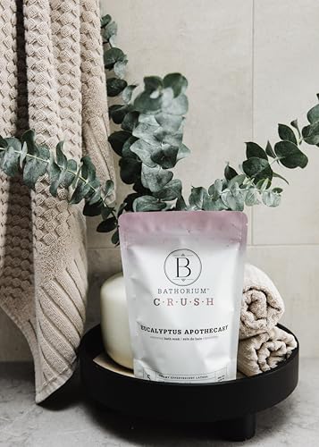 Eucalyptus Bath Soak with Dead Sea & Epsom Salts - 21 oz Relaxing Muscle Relief