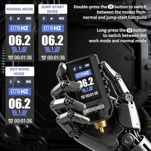 Wireless Tattoo Kit with Dual Rechargeable Power Supplies - Complete Professional Set