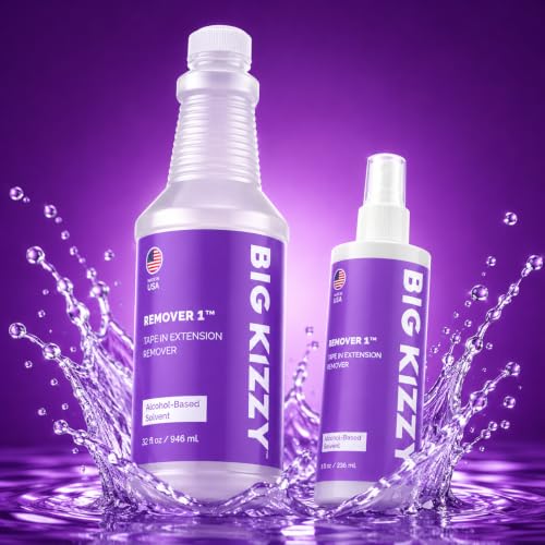 Tape-In Hair Extension Remover Spray 32oz Refill Kit & Free 8oz Reuse Spray