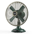 AMACOOL Vintage Metal Oscillating Fan - Dark Green Retro Tabletop Fan