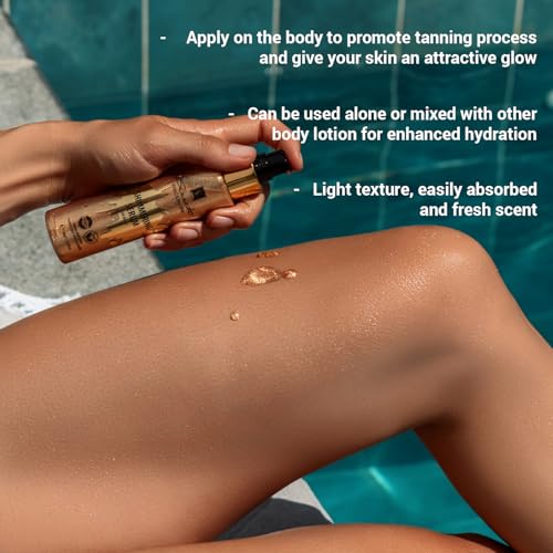 Santo Volcano Body Oil with Glitter & Pearls - Shimmer & Glow 100ml