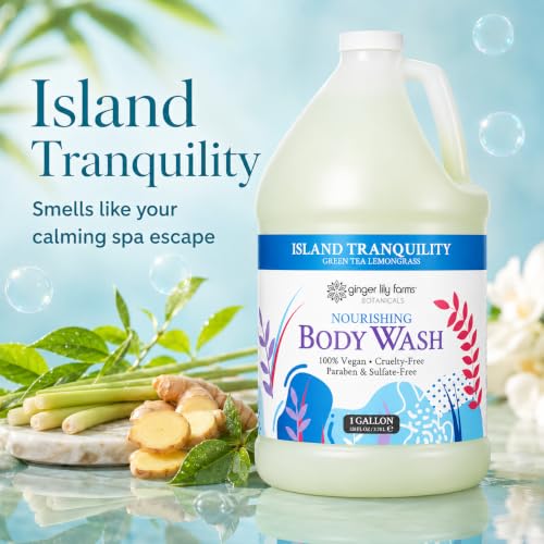 Ginger Lily Farms Botanicals Island Tranquility Body Wash 128oz - Nourishing & Vegan